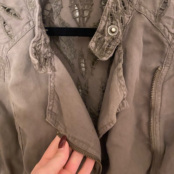Free People Green Jacket - Picture 4 of 6
